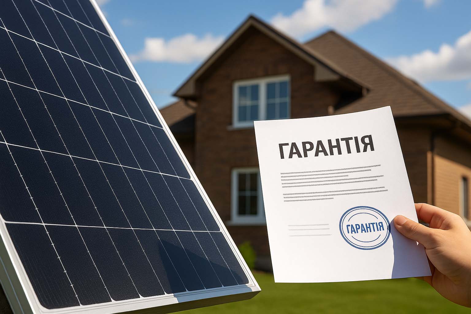 Гарантія на роботу та обладнання