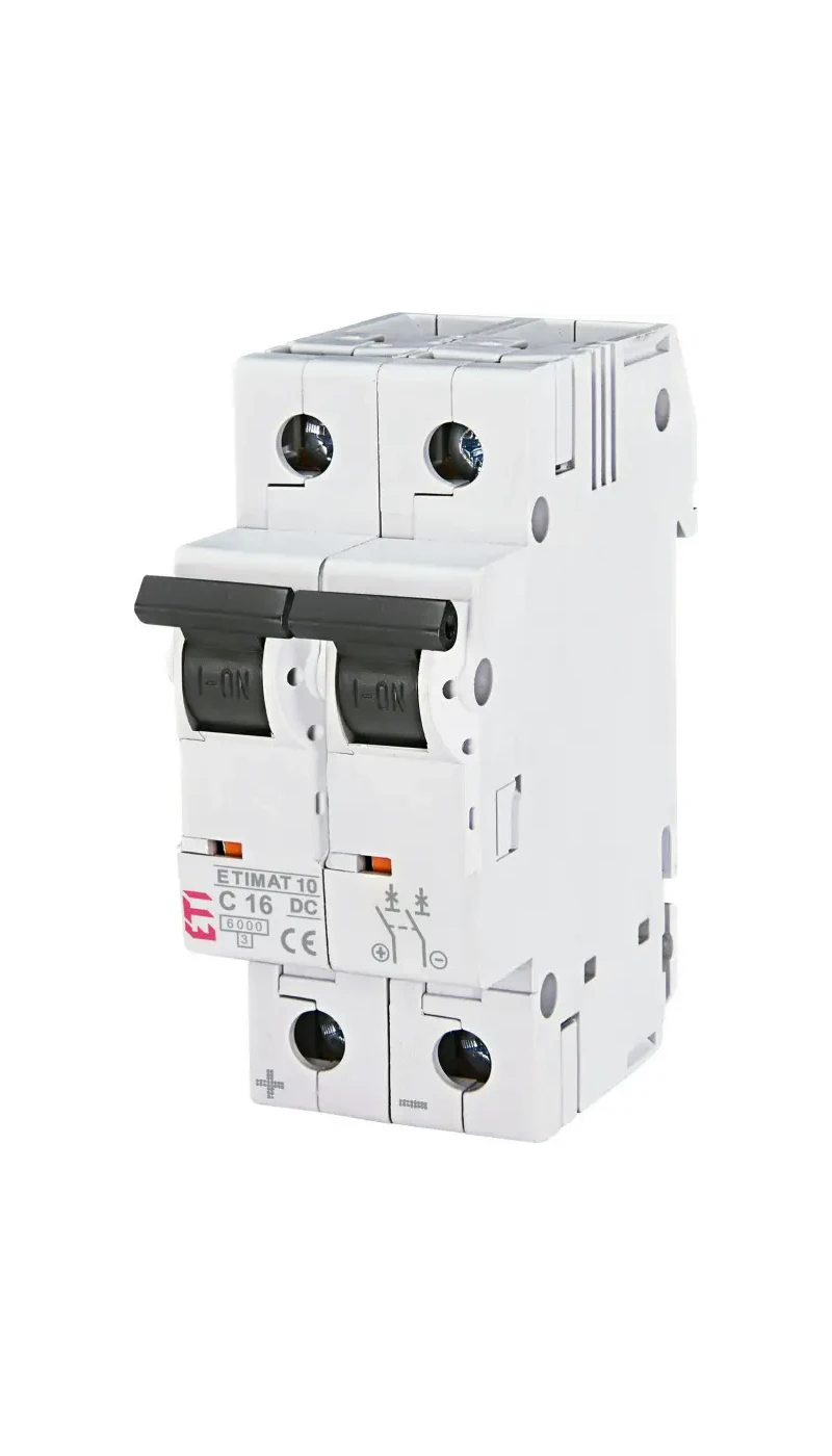 Автоматичний вимикач ETI ETIMAT 10 DC 2p C 16A (6 kA)