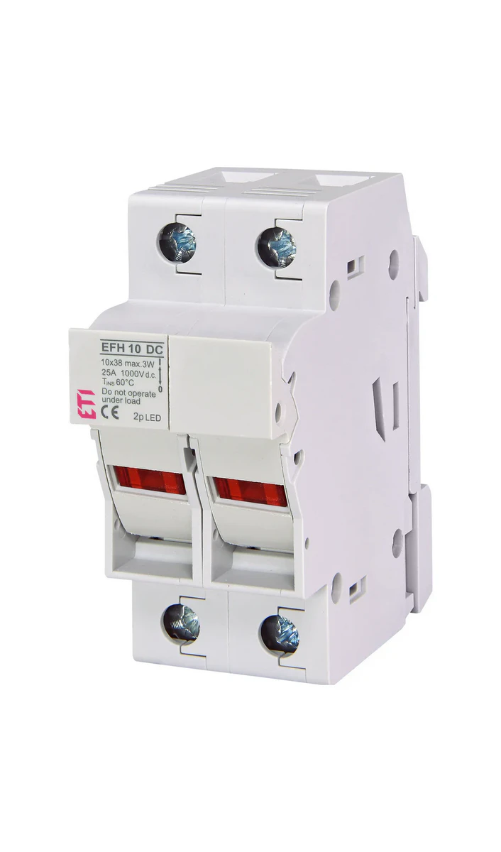 Тримач запобіжника EFH 10 2P 25A 1000V DC